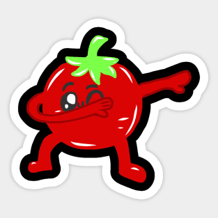 Dancing Quilting Rocking Beaten Dances Tomato Sticker